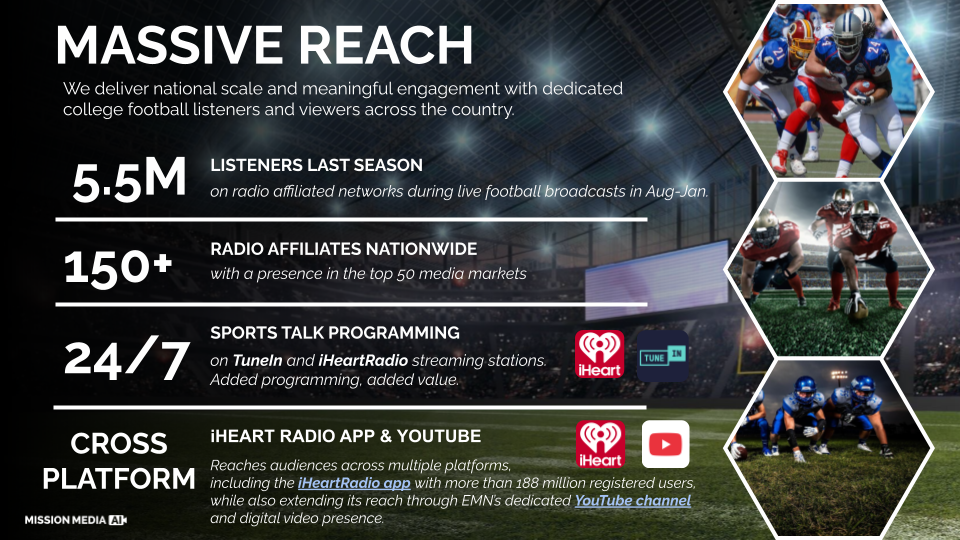 EMN Massive Reach - college football packages